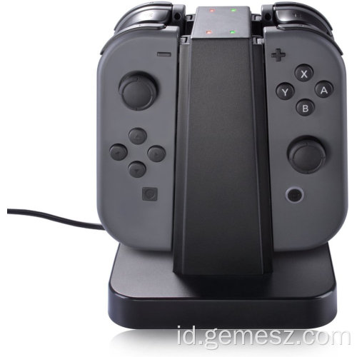 Dock Pengisi Daya 4 in1 portabel untuk Nintendo Switch